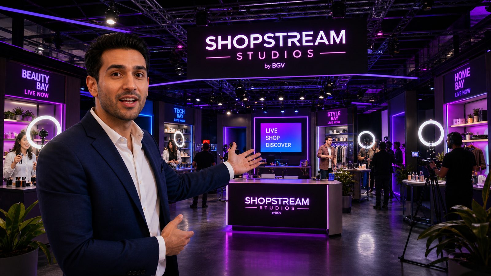 Live hosts presenting